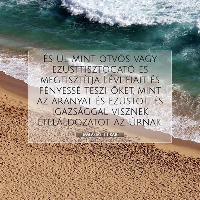 Malakiás 3:3 KAR Bibliai verskép
