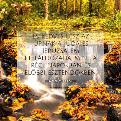 Malakiás 3:4 KAR Bibliai verskép