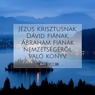 Máté 1:1 Bibliai vers magyarázata