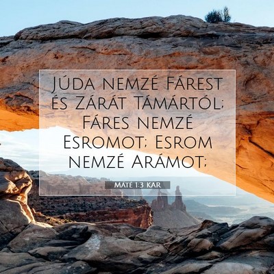Máté 1:3 Bibliai vers magyarázata