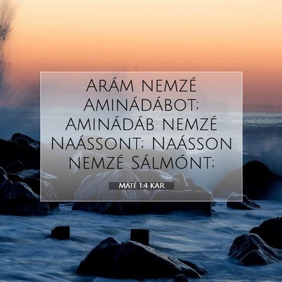 Máté 1:4 Bibliai vers magyarázata
