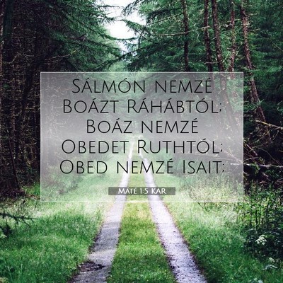 Máté 1:5 Bibliai vers magyarázata