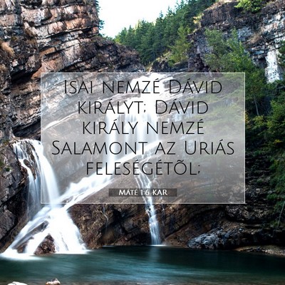 Máté 1:6 Bibliai vers magyarázata