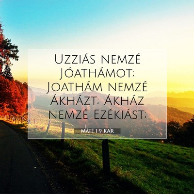 Máté 1:9 Bibliai vers magyarázata
