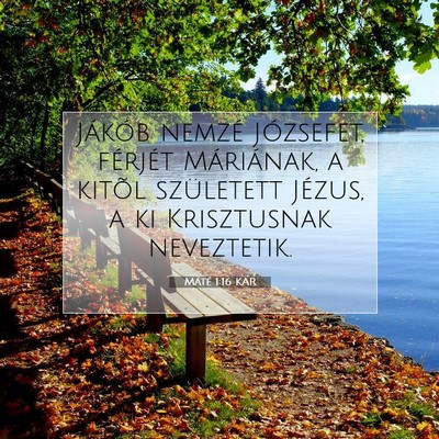 Máté 1:16 Bibliai vers magyarázata