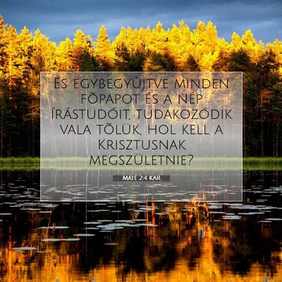 Máté 2:4 Bibliai vers magyarázata