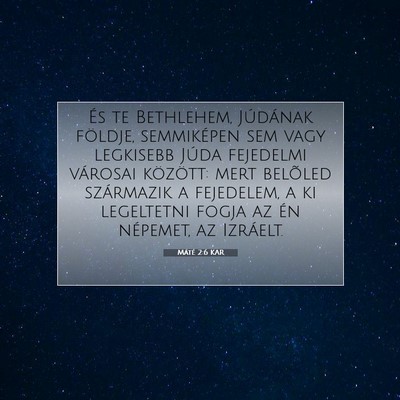 Máté 2:6 Bibliai vers magyarázata