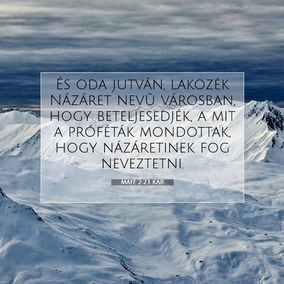Máté 2:23 KAR Bibliai verskép