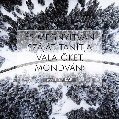 Máté 5:2 Bibliai vers magyarázata