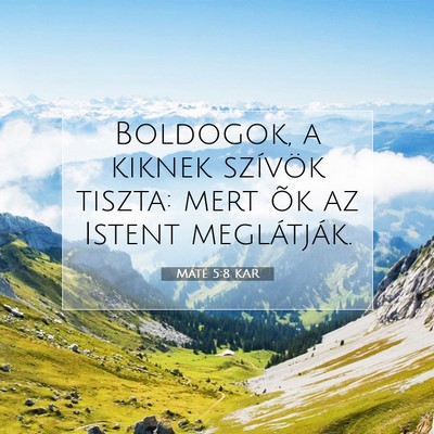 Máté 5:8 KAR Bibliai verskép