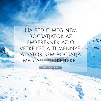 Máté 6:15 Bibliai vers magyarázata