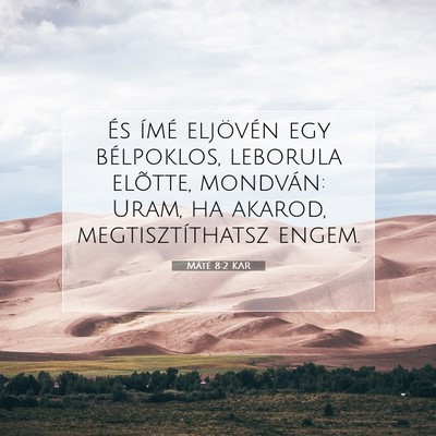 Máté 8:2 Bibliai vers magyarázata