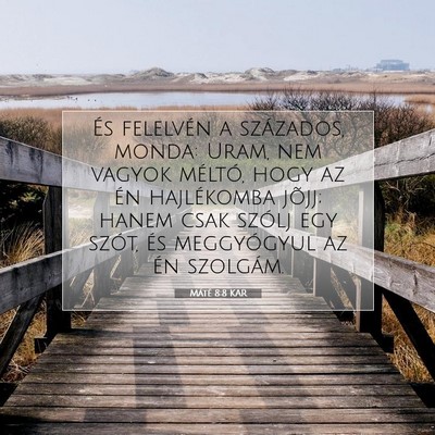 Máté 8:8 Bibliai vers magyarázata