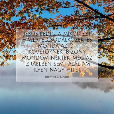 Máté 8:10 Bibliai vers magyarázata