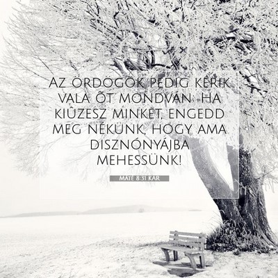 Máté 8:31 Bibliai vers magyarázata