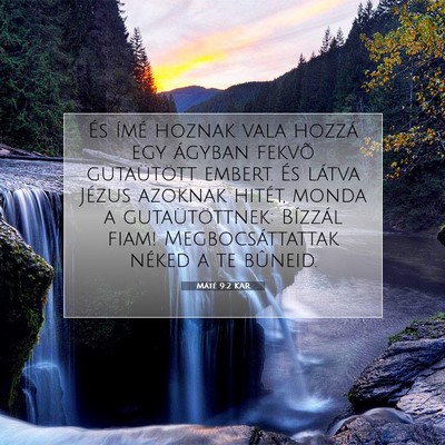 Máté 9:2 Bibliai vers magyarázata