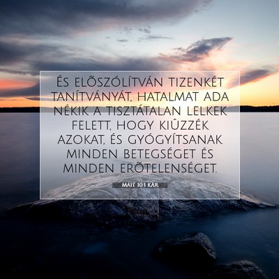 Máté 10:1 Bibliai vers magyarázata