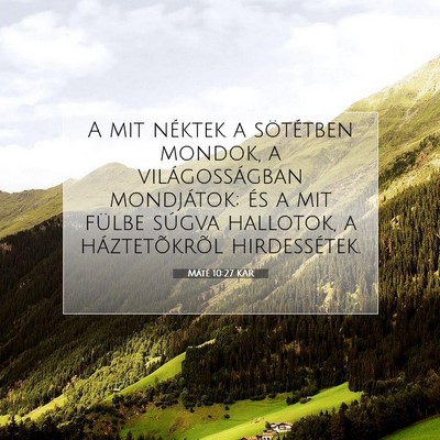 Máté 10:27 Bibliai vers magyarázata
