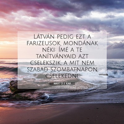 Máté 12:2 Bibliai vers magyarázata