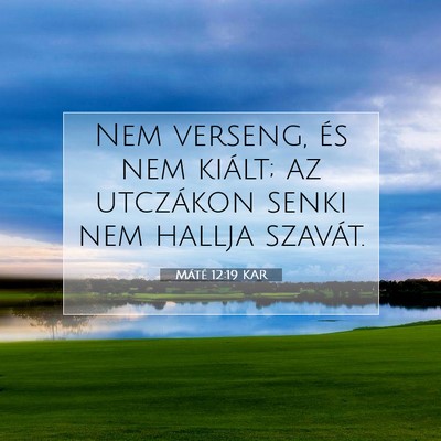 Máté 12:19 Bibliai vers magyarázata