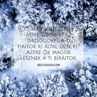 Máté 12:27 Bibliai vers magyarázata