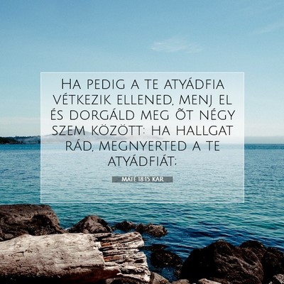 Máté 18:15 KAR Bibliai verskép