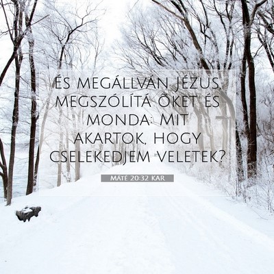 Máté 20:32 Bibliai vers magyarázata