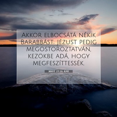 Máté 27:26 Bibliai vers magyarázata
