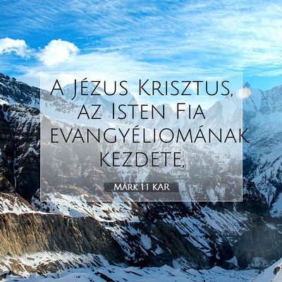 Márk 1:1 Bibliai vers magyarázata