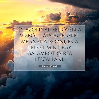 Márk 1:10 Bibliai vers magyarázata