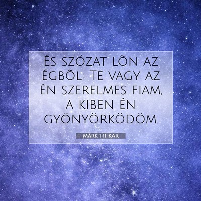 Márk 1:11 Bibliai vers magyarázata