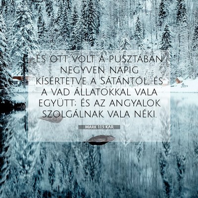 Márk 1:13 Bibliai vers magyarázata