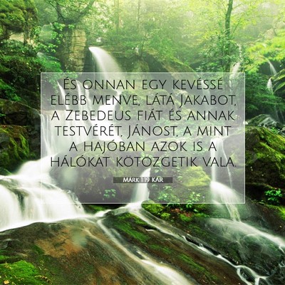 Márk 1:19 Bibliai vers magyarázata