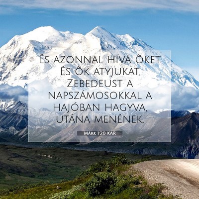 Márk 1:20 Bibliai vers magyarázata