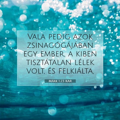 Márk 1:23 Bibliai vers magyarázata