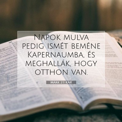 Márk 2:1 Bibliai vers magyarázata