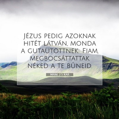 Márk 2:5 Bibliai vers magyarázata