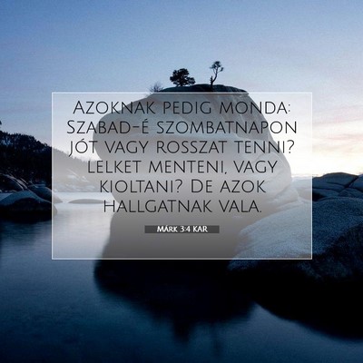 Márk 3:4 Bibliai vers magyarázata