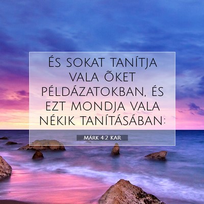Márk 4:2 Bibliai vers magyarázata