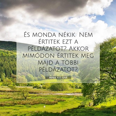 Márk 4:13 Bibliai vers magyarázata