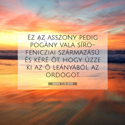 Márk 7:26 Bibliai vers magyarázata