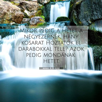 Márk 8:20 Bibliai vers magyarázata
