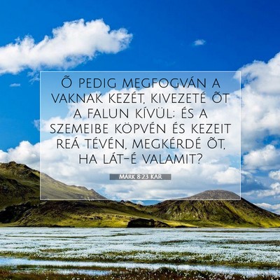 Márk 8:23 Bibliai vers magyarázata