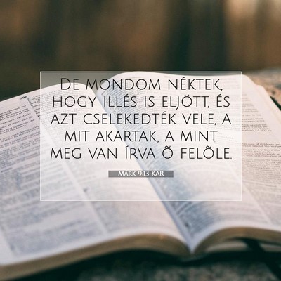 Márk 9:13 Bibliai vers magyarázata