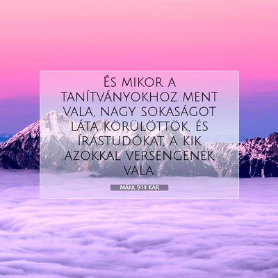 Márk 9:14 Bibliai vers magyarázata