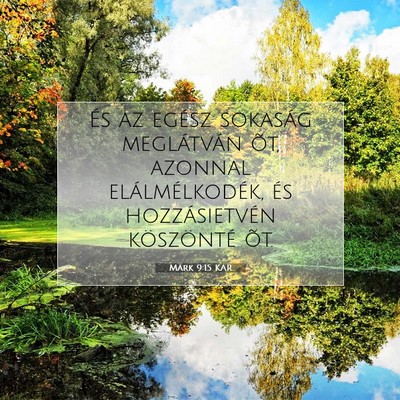 Márk 9:15 Bibliai vers magyarázata