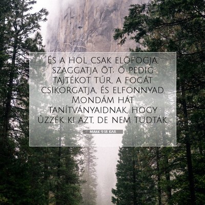 Márk 9:18 Bibliai vers magyarázata