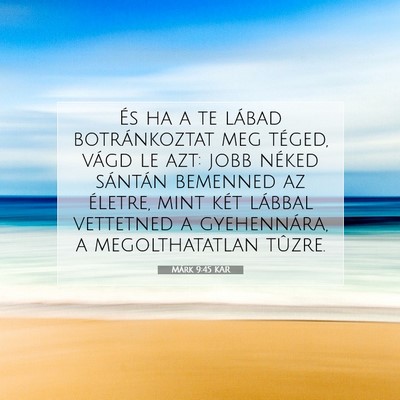 Márk 9:45 Bibliai vers magyarázata