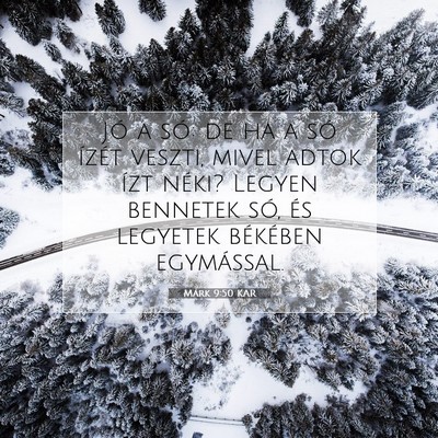 Márk 9:50 Bibliai vers magyarázata
