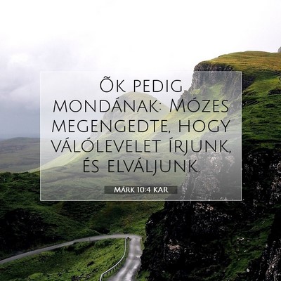 Márk 10:4 Bibliai vers magyarázata